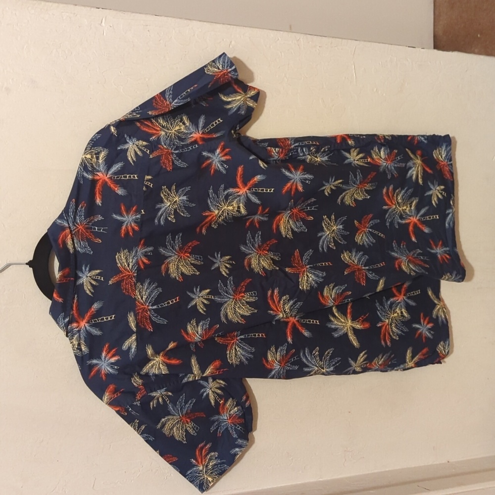 Rip Curl Button Down Shirt Palm Trees Size Medium - image 2